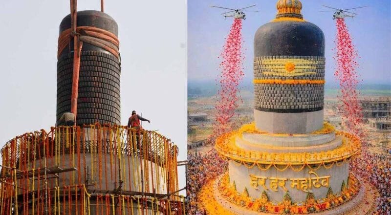World’s Largest Shiva Linga Installed at Virat Ramayan Mandir, Bihar