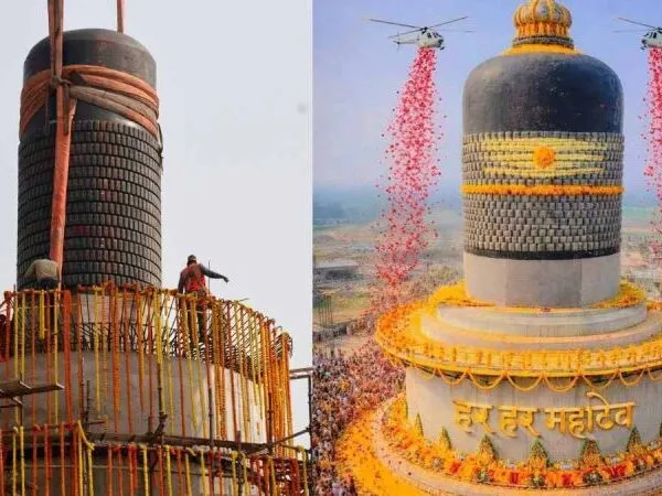 World’s Largest Shiva Linga Installed at Virat Ramayan Mandir, Bihar