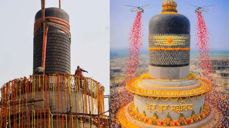 World’s Largest Shivling Installed At Bihar’s Virat Ramayan Mandir